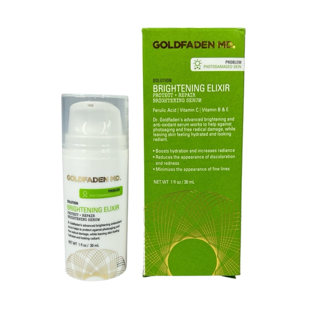 NEW Goldfaden MD Brightening Elixir Hydrating Moisturizing Antioxidant Serum